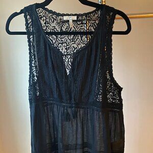 Joie Black Lace Blouse